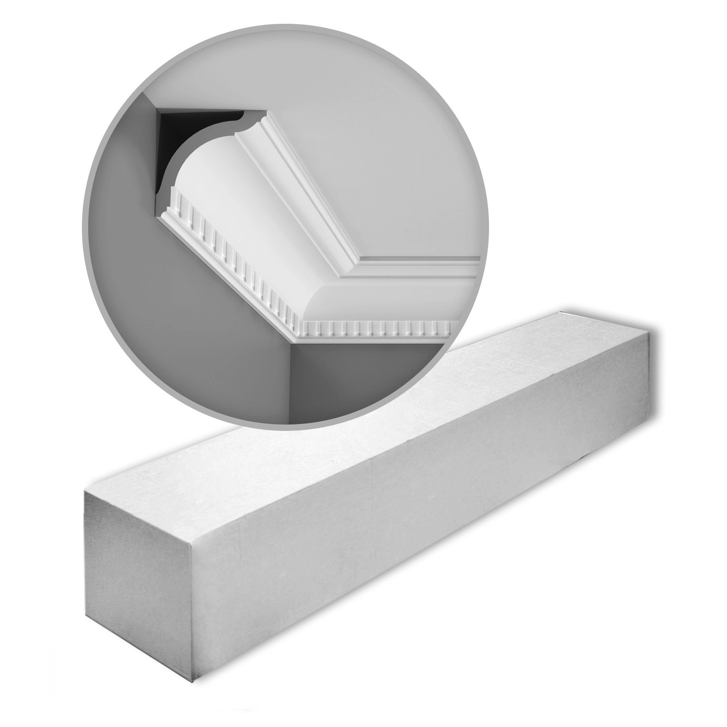 Thumbnail - ORAC DECOR CX129 AXXENT Zierleisten 1 Karton Set 14 Stuckleisten 28 m Weiß