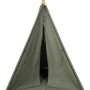 Graues Sunny Alba Tipi Zelt aus Baumwolle und Holz, ideal zum Spielen und Entspannen.
