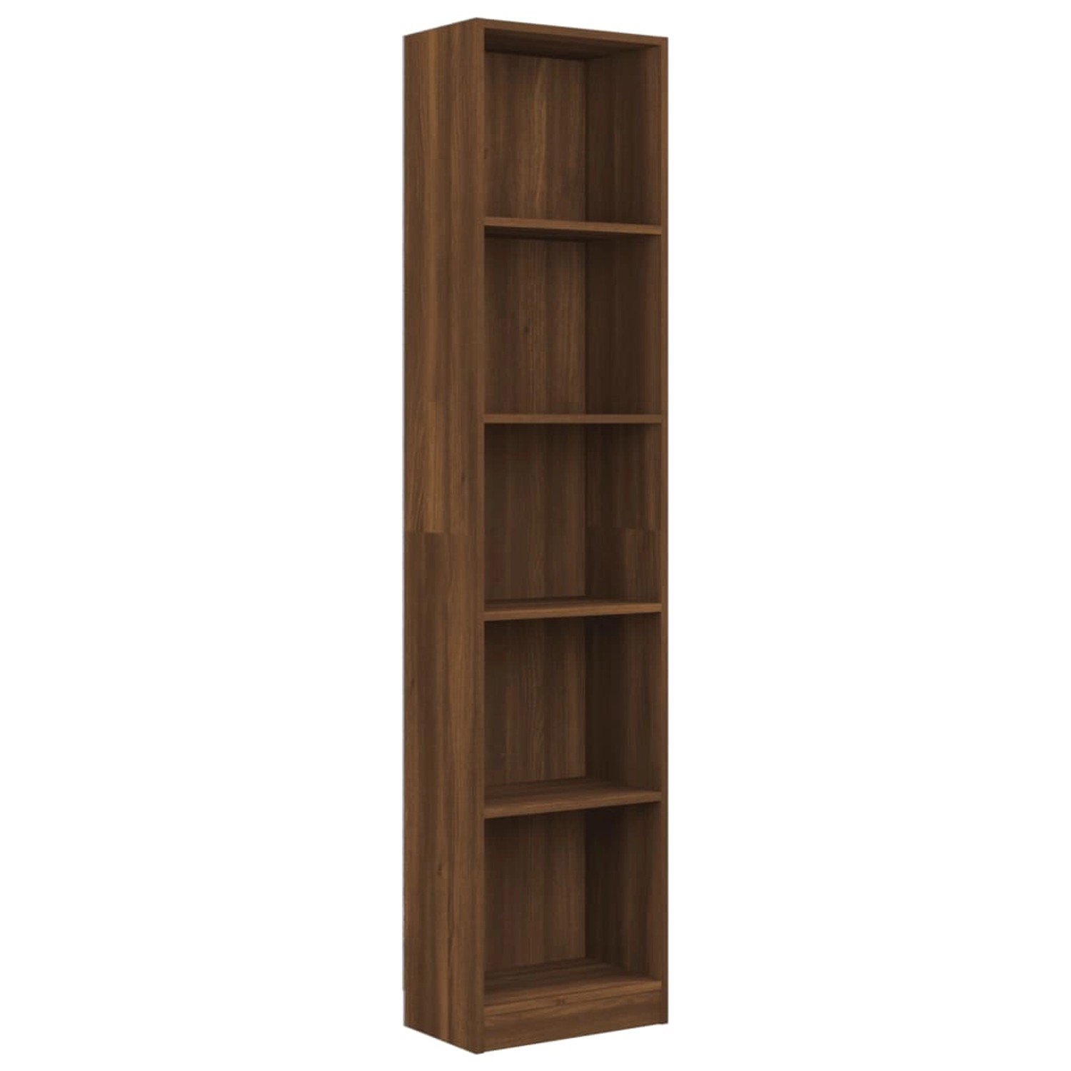 vidaXL Bücherregal Bücherregal 5 Fächer Braun Eiche 40x24x175 cm Spanplatte günstig online kaufen