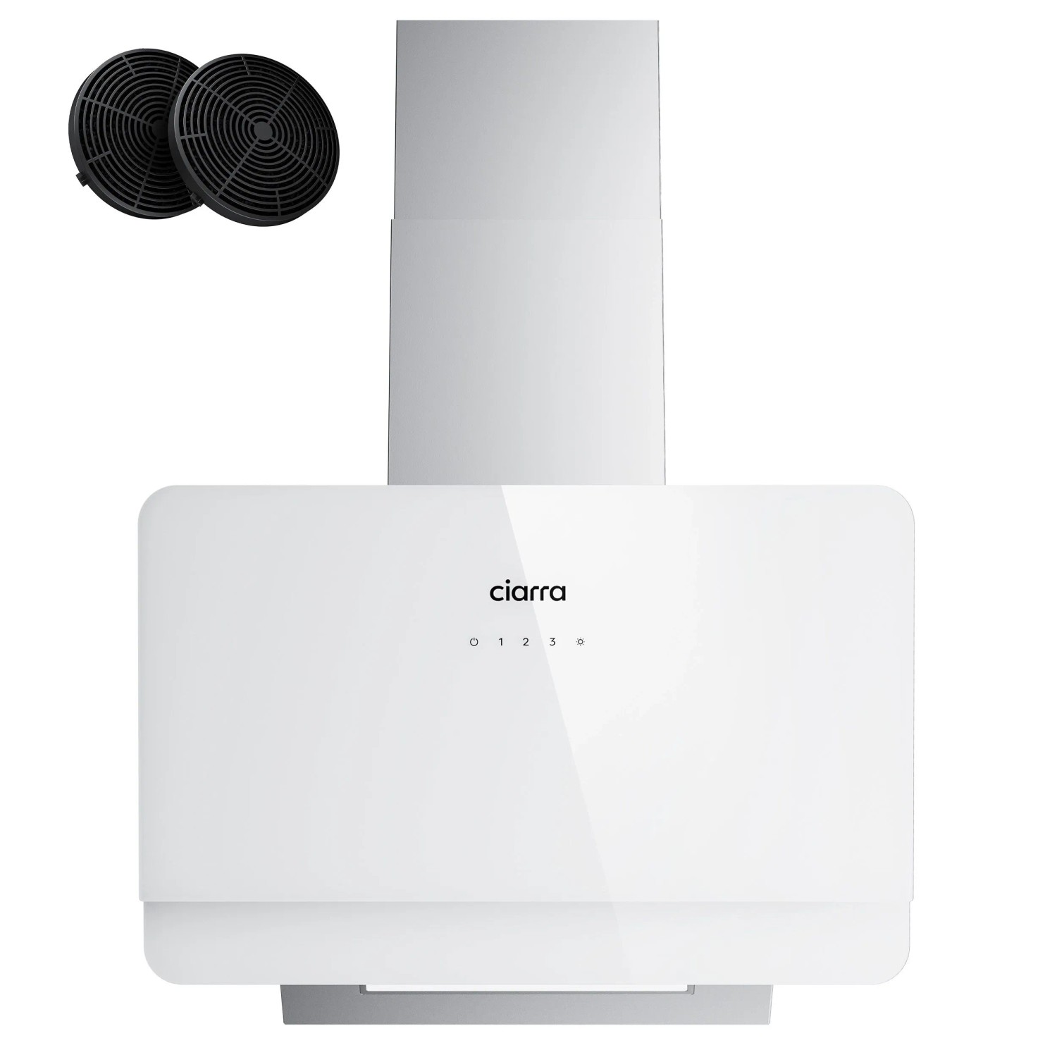 CIARRA Kopffreihaube 60 cm 590 m³/h Dunstabzugshaube A+ Touch-Bedienung VM6765CS