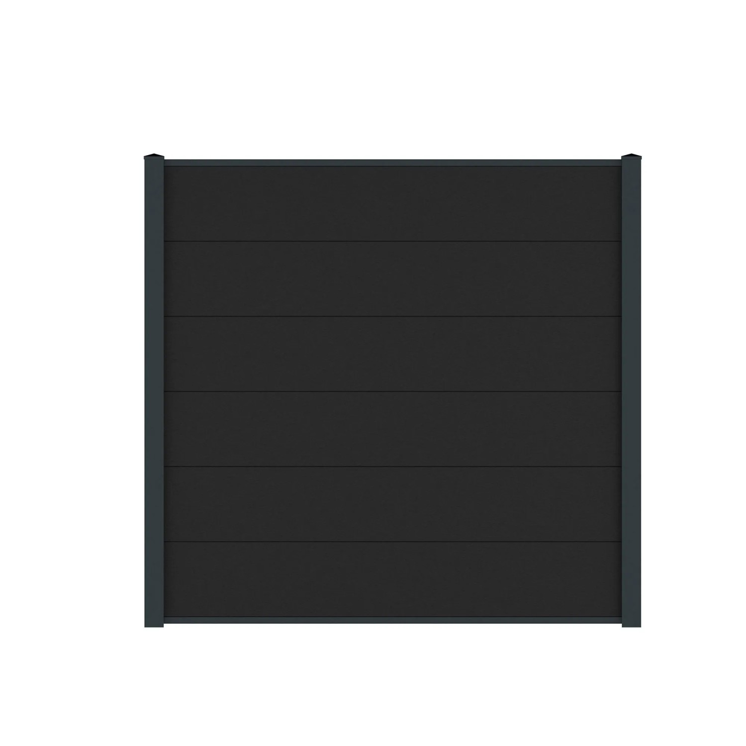 Vidual WPC-Sichtschutzzaun Comp-co 280 zum Aufdübeln 1,8 m x 35,58 m Anthrazit