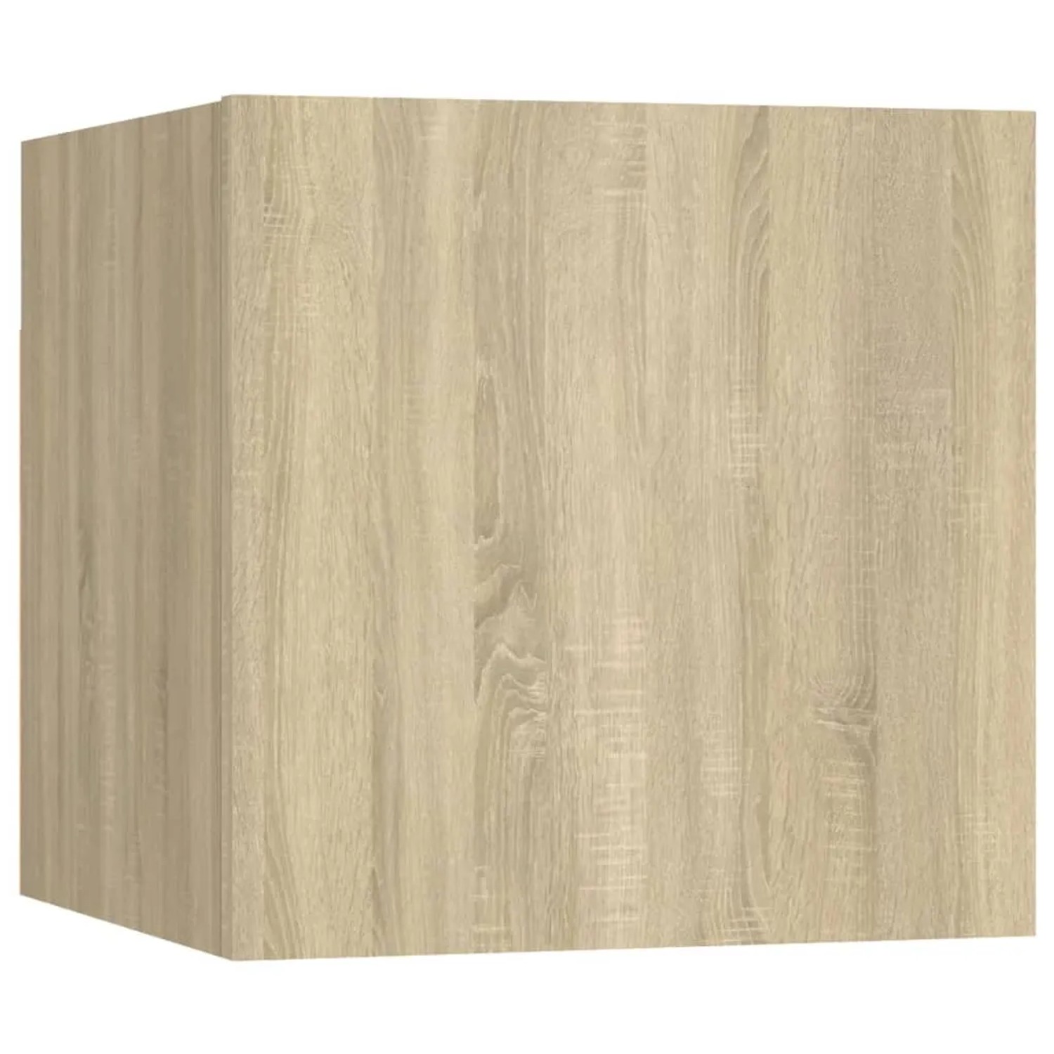 VidaXL TV-Schrank Sonoma-Eiche, Teil eines 7-teiligen Wohnwand-Sets aus Holzwerkstoff.