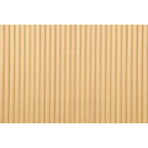 DELUKE Sichtschutzmatte ELMA PVC 90x1000cm Hellbraun Kunststoff Balkon Sichtschutz Wetterfest Balkon-Windschutz