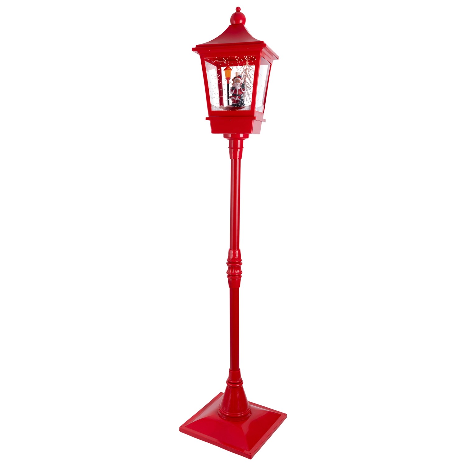 Lumineo LED-Laterne 10 LEDs Warmweiß 37,5 cm, x 37,5 cm x 185 cm Bunt günstig online kaufen