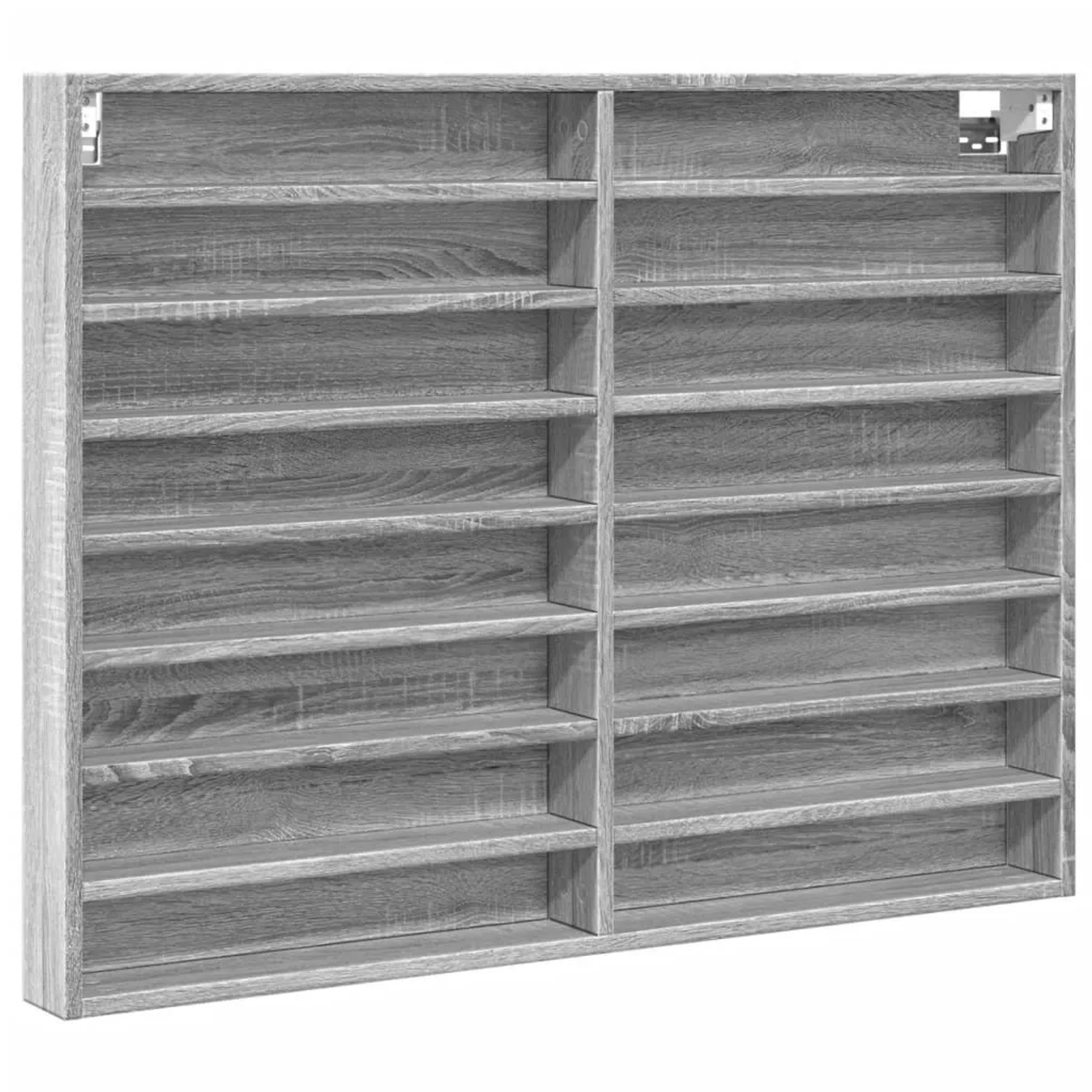 vidaXL Vitrinenschrank Grau Sonoma 100x8,5x75 cm Holzwerkstoff 847938