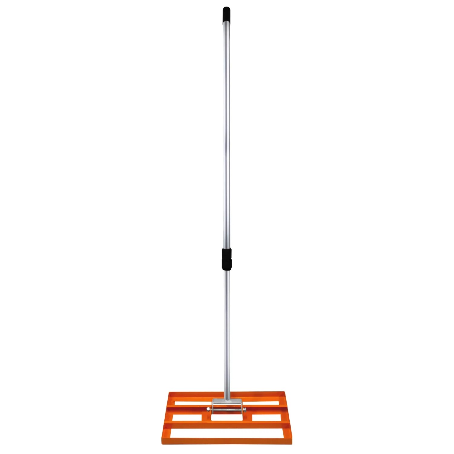 Monstershop Rasenrakel und Rasenlüfter, orange, mit Teleskopstiel. Gartenhandgerät.
