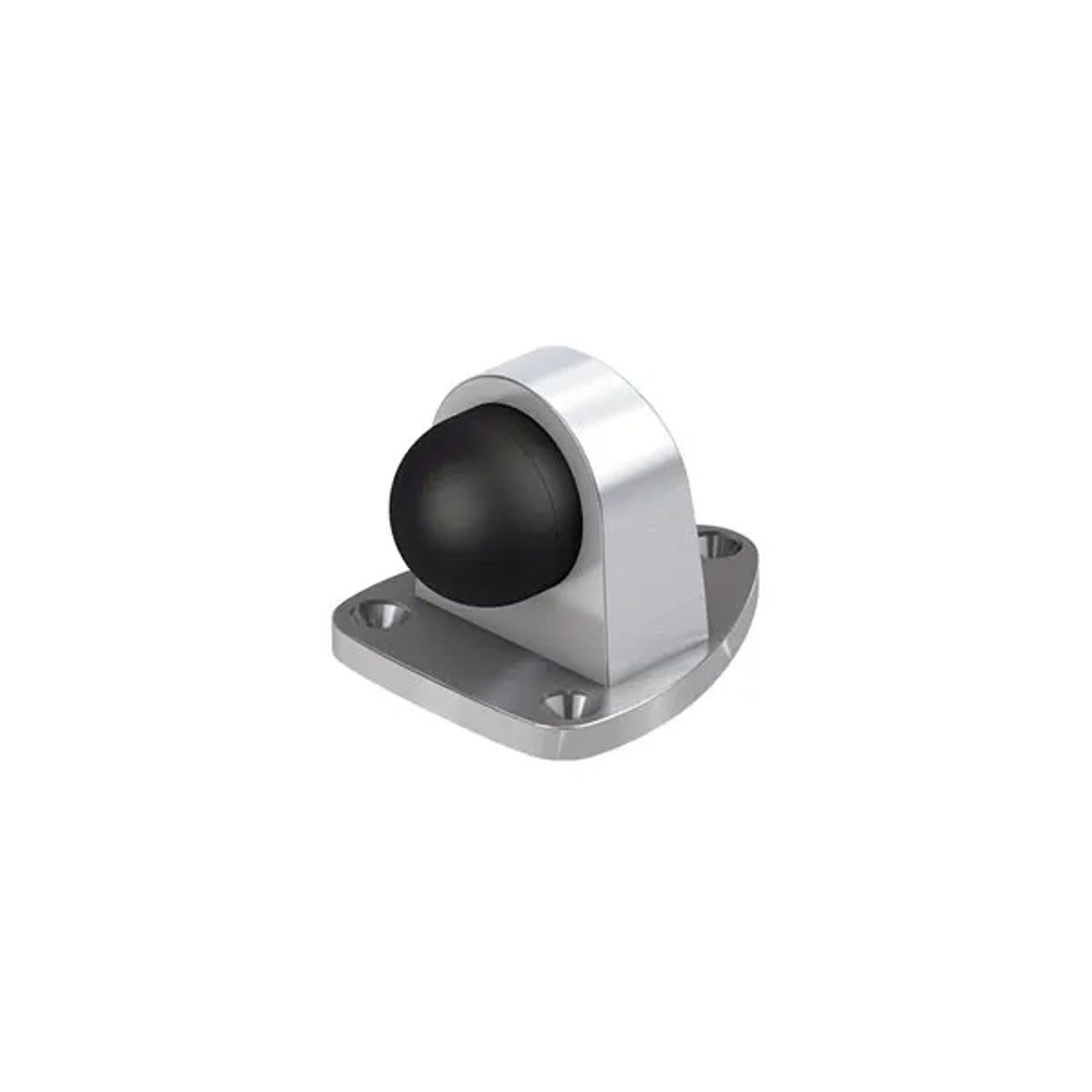 Basi Boden-Türstopper Set, 4 Stück, Edelstahloptik, zur Bodenmontage.