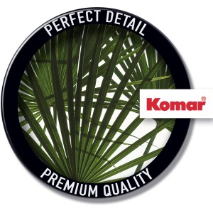 Komar Wandbild Palmtree Leaves, 50x70 cm, Detailaufnahme der grünen Palmblätter.