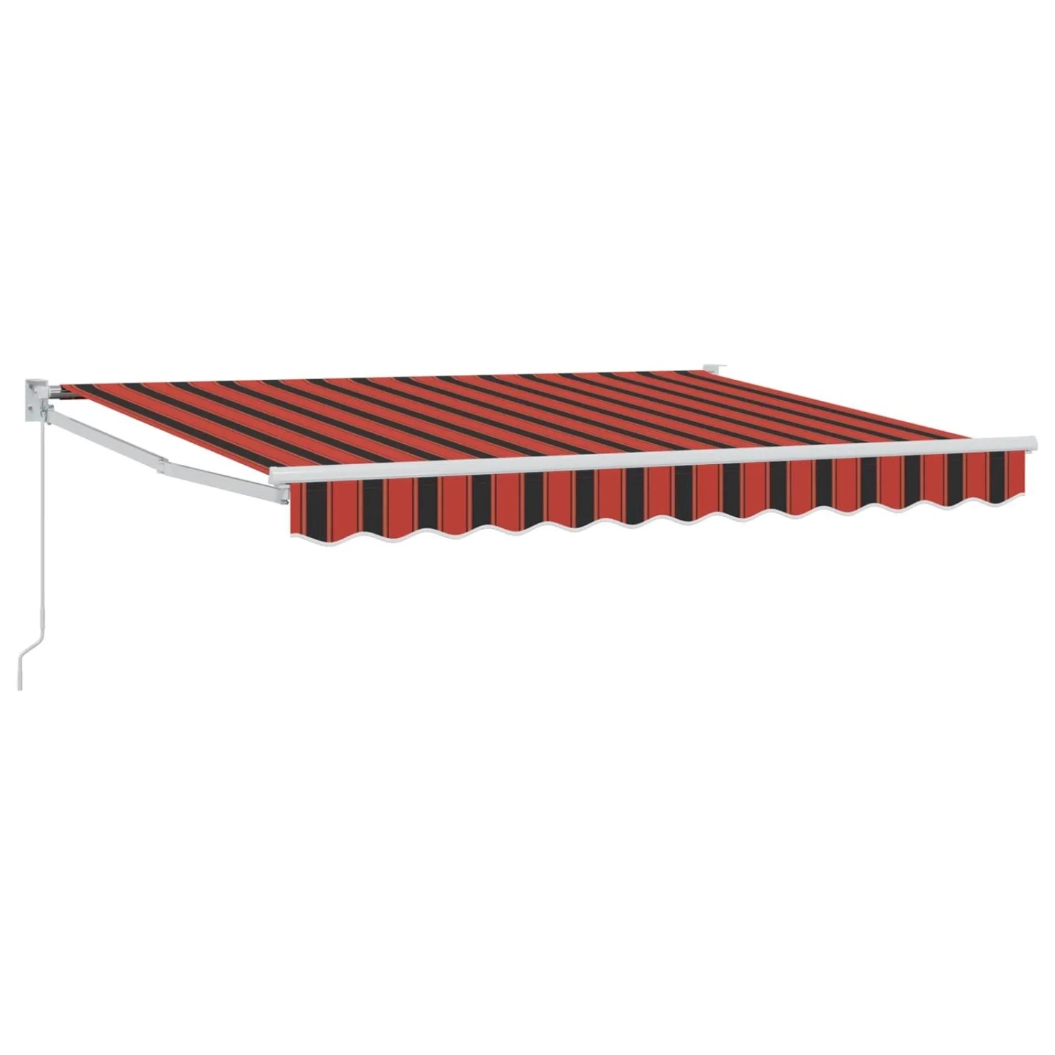 vidaXL Ausziehbare Markise Orange Schwarz und Gelb 3,5 x 2 m 3418908