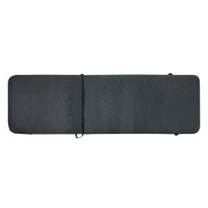 Graues Ersatzkissen für Olary Sonnenliege aus Polyester, für hohen Liegekomfort.