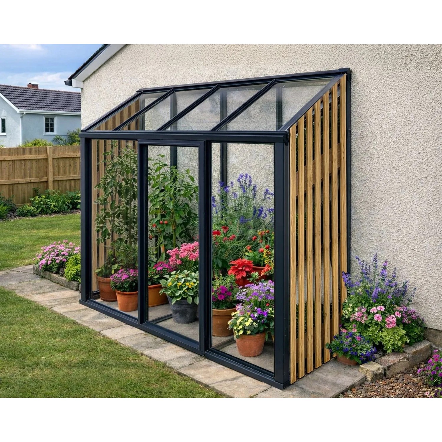 Bloomcabin Premium-Qualität Gewächshaus Mini mit Accoya Fusion GHMAF2