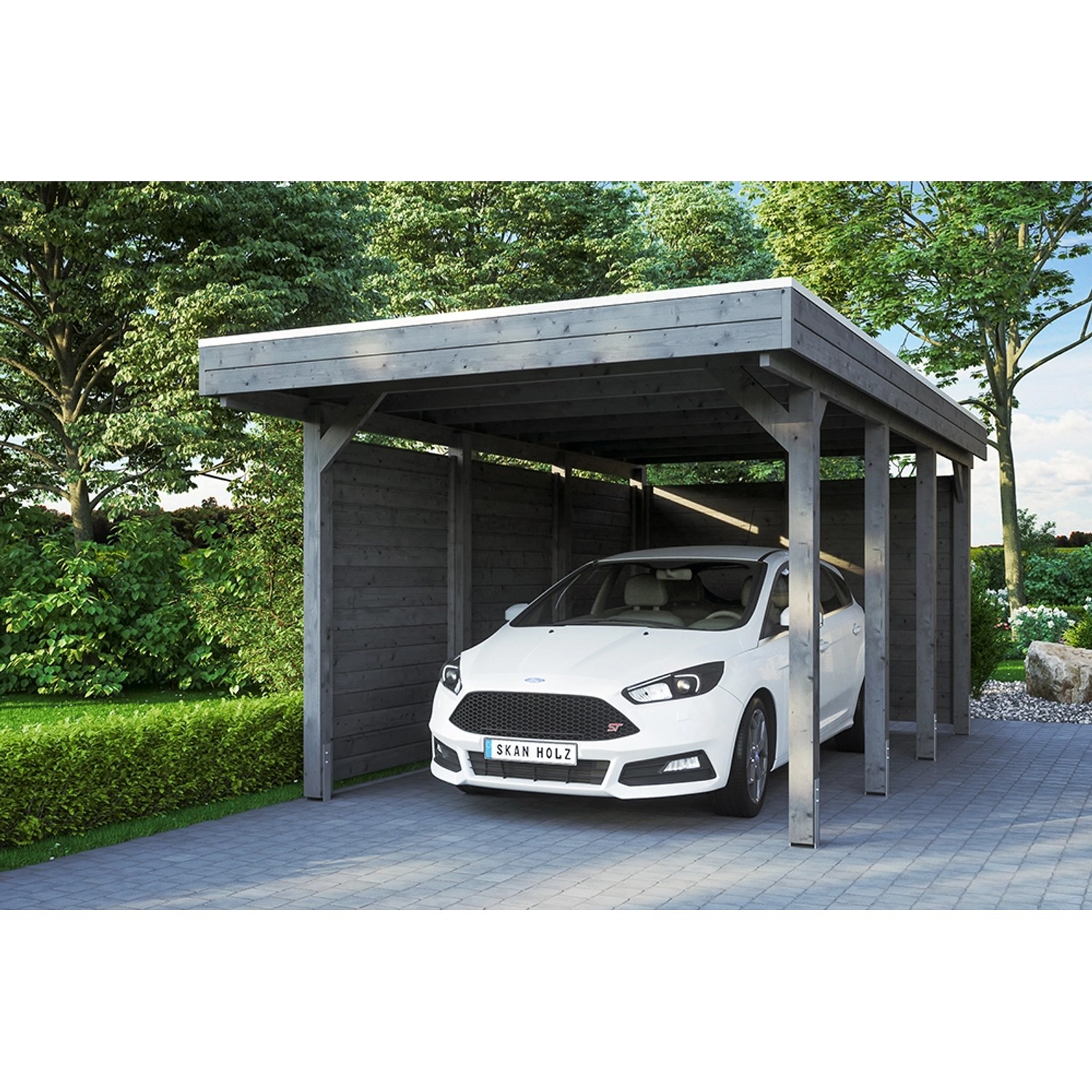 Carport Friesland Set 1 Schiefergrau 314 x 555 cm günstig online kaufen