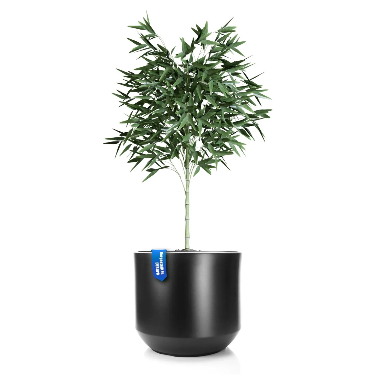 BigDean Blumentopf Style Ø 46 Cm Anthrazit Mit Herausnehmbaren Innentopf Wetterfester Blumenkübel Aus Bruchsicherem Kunststoff Pflanzkübel Groß Außen
