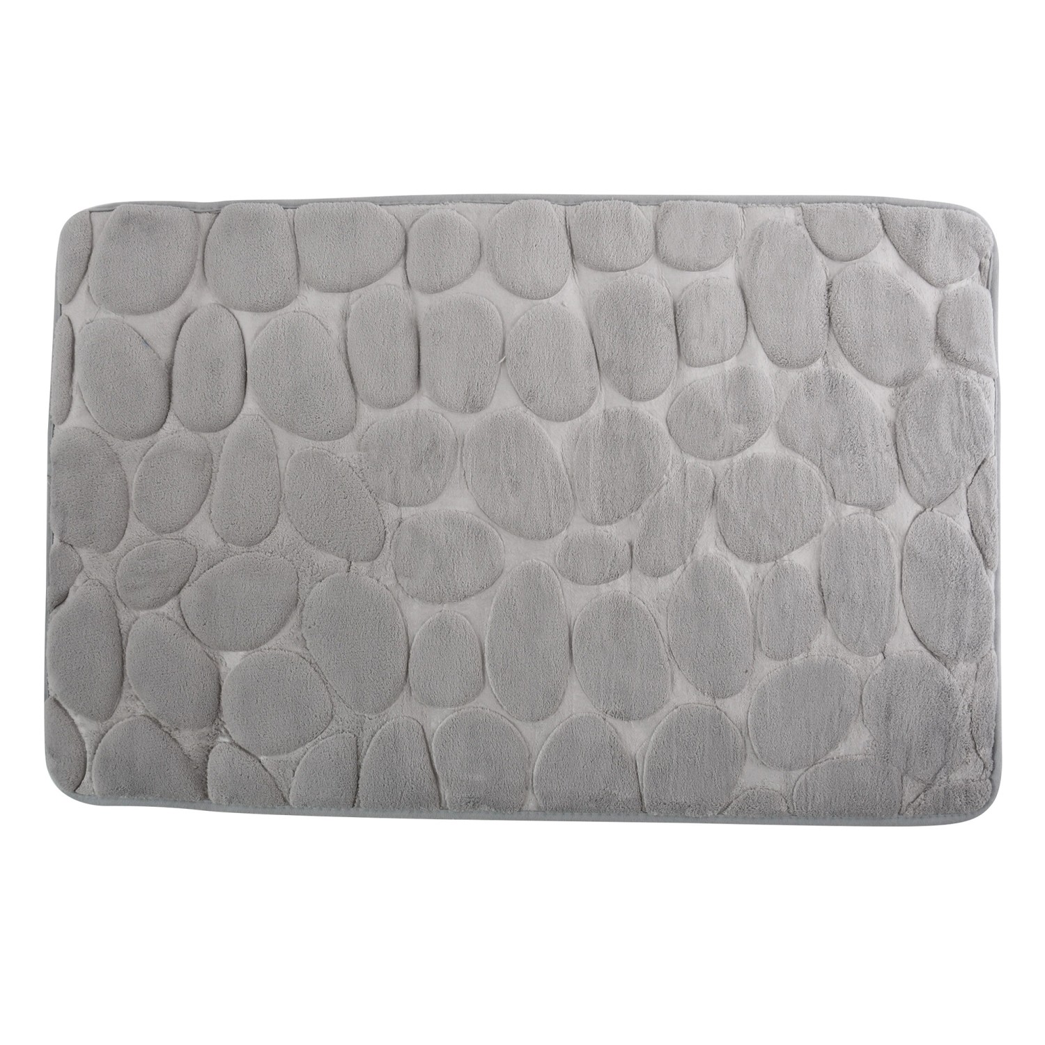 MSV Badematte Kiesel 50 cm x 80 cm Grau günstig online kaufen