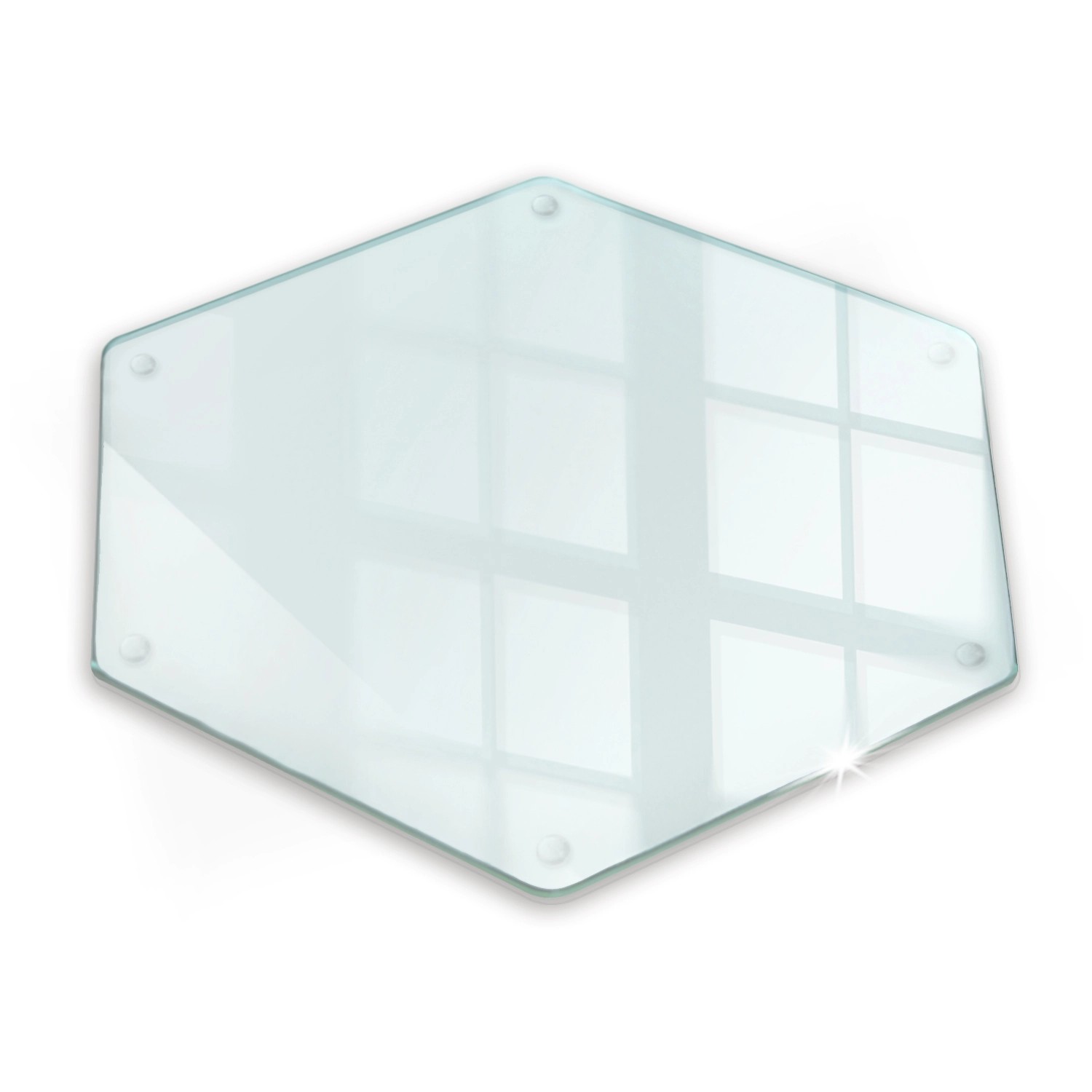 Tulup Schneidebrett Transparente Schneidebrett 40x34 cm Sechseckiges Schnei günstig online kaufen