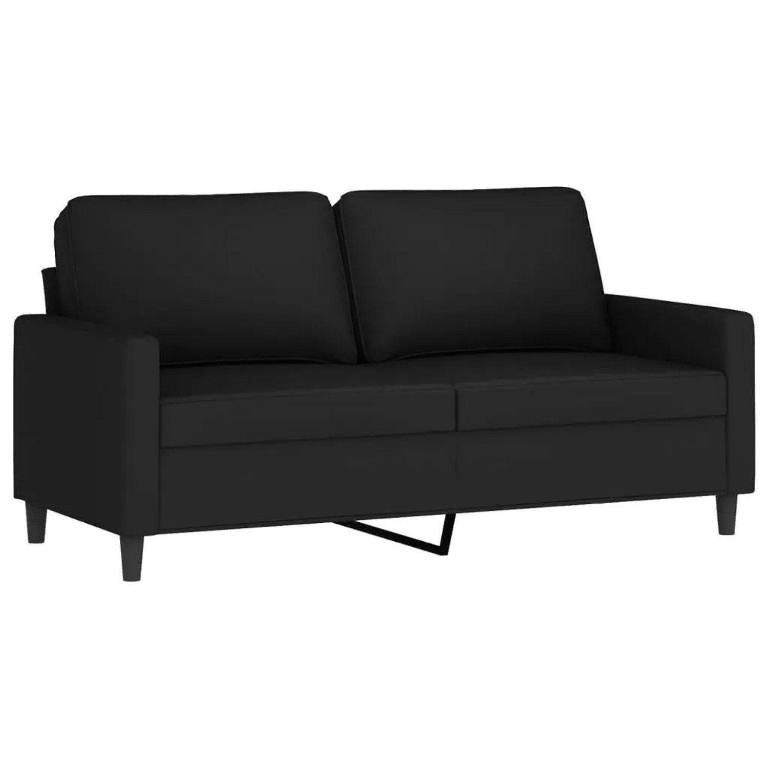 vidaXL 2-Sitzer-Sofa Schwarz 140 cm Samt 359204 günstig online kaufen