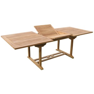 Lex Teak Tisch Gartentisch Garten Ausziehbar Esstisch Holztisch Rechteckig 210/160cm