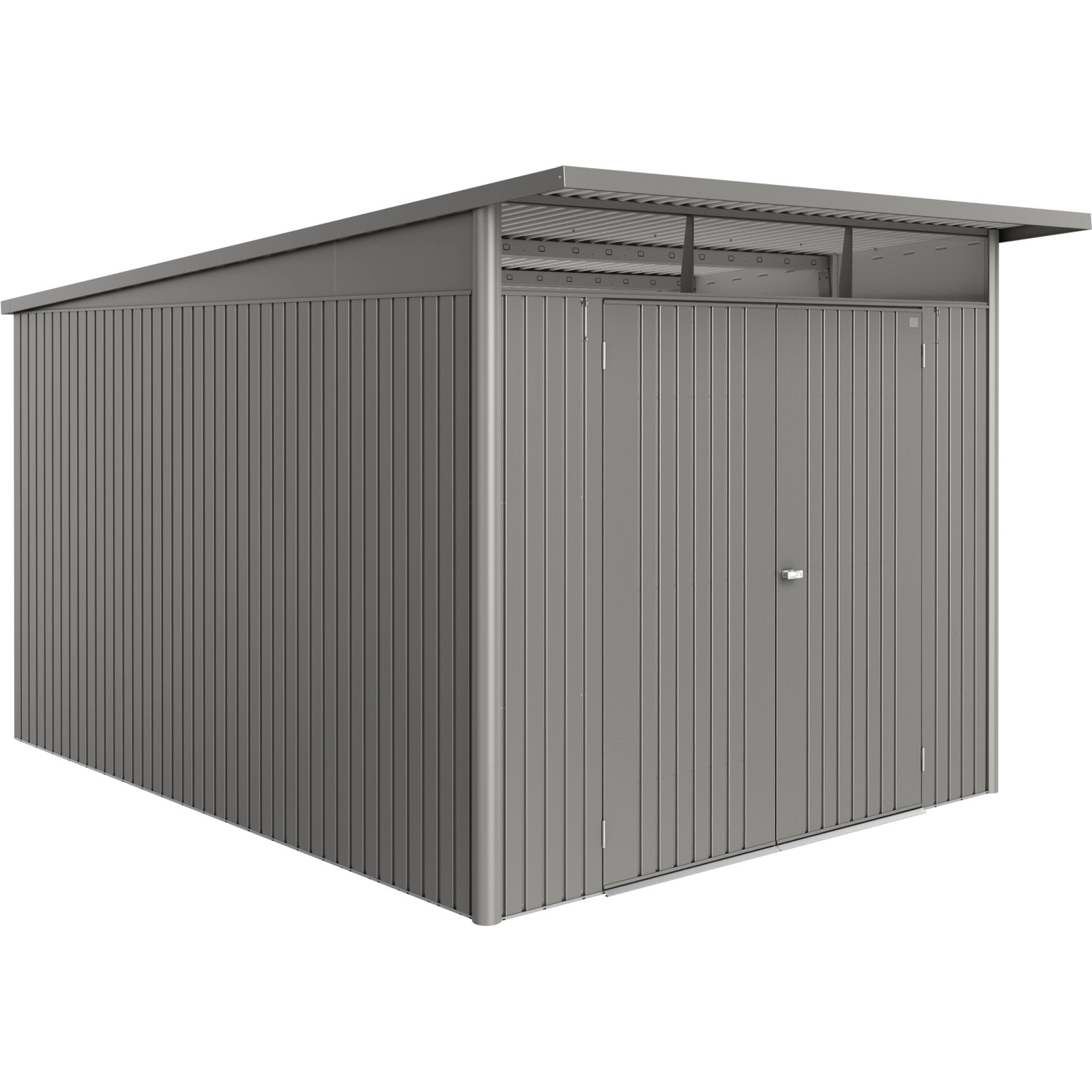 Biohort Metall-Gerätehaus AvantGarde ECO Gr. A8 quarzgrau-metallic Doppeltü günstig online kaufen