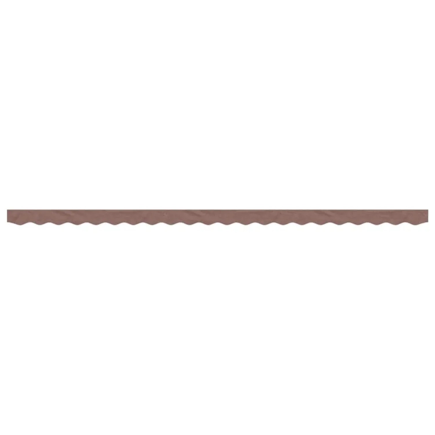 Brauner vidaXL Markisenvolant, 5 m breit, aus Polyester mit PU-Beschichtung.