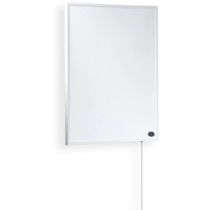 Weiße Könighaus Infrarotheizung P-Serie (450 W) zur Wandmontage.