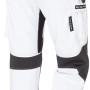 Kübler Pulse Action Bundhose in Weiß/Anthrazit, robuste Arbeitskleidung mit Taschensystem und Knieverstärkung.