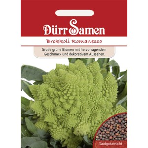 Dürr Samen Brokkoli Romanesco: Saatgut für grüne, dekorative Blumen.