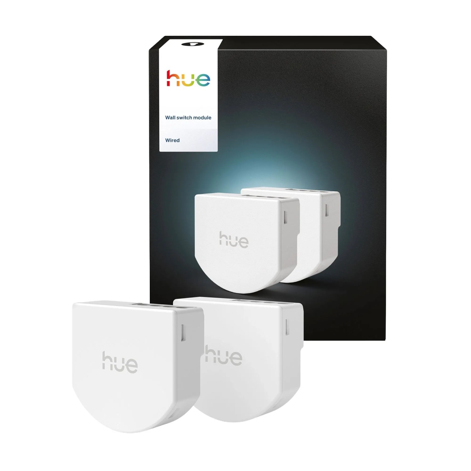 Philips Hue Wandschaltermodul für Hue Lampen Netzbetrieb Doppelpack