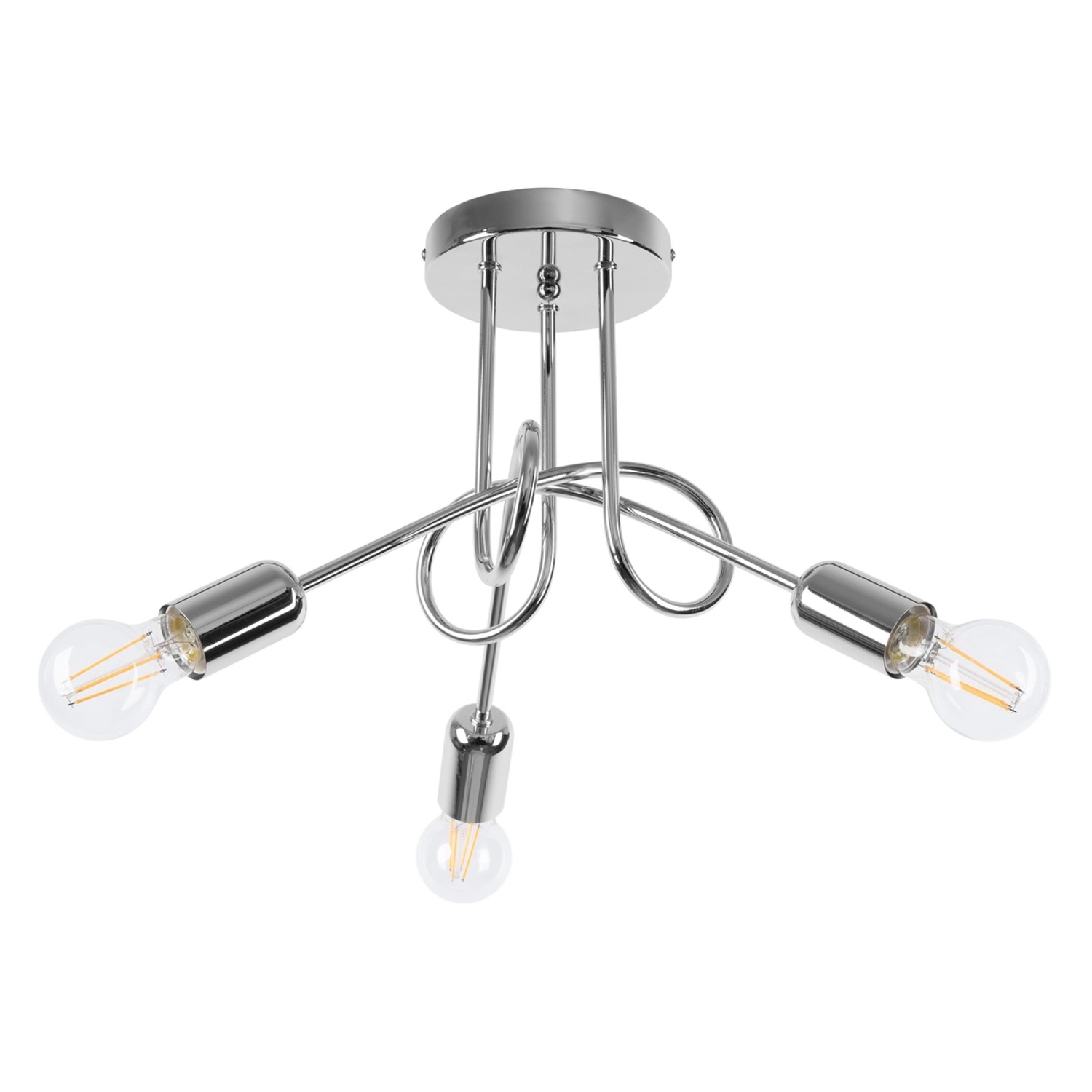 Sollux Lighting Kronleuchter Loop 3 Chrom günstig online kaufen