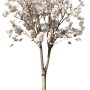Elho Blumentopf Sereh, Ø 47 cm, grün, mit blühendem Baum. Ideal für Innen- und Außenbereich.