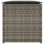 vidaXL Kissenbox mit Speicher Grau 50 x 50 x 50 cm Poly-Rattan 365410_6