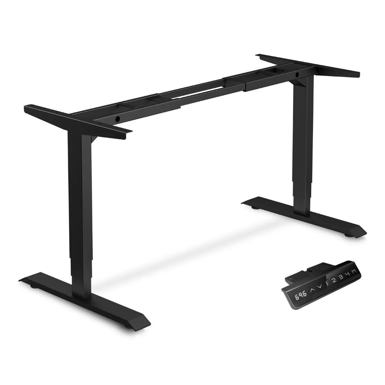 SOTECH CAVO Tischgestell TG2-120 Schwarz Elektrisch Höhenverstellbar 595 Bis 1245 mm Breitenverstellung 1080 Bis 1800 mm Tragkraft 120 Kg