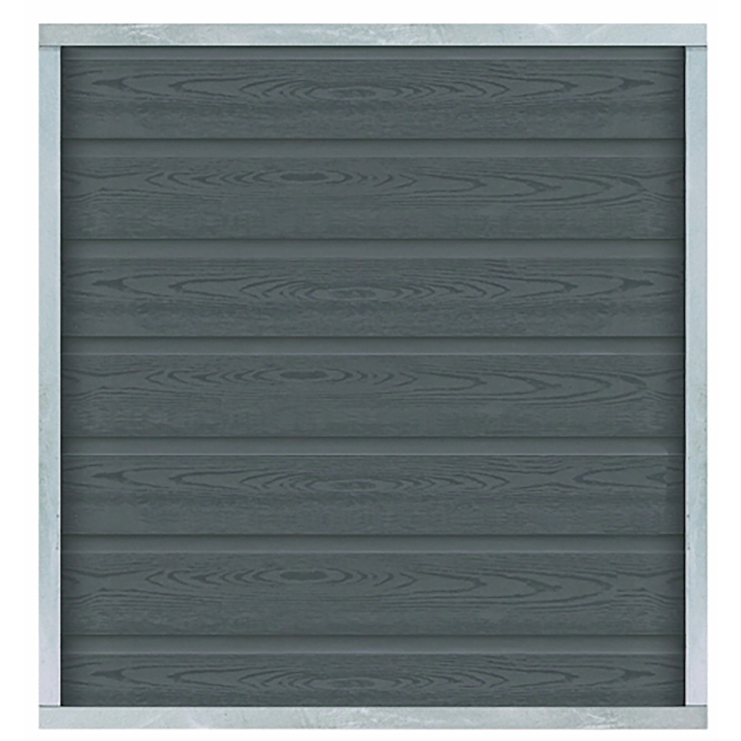 Vorgartenzaun Artura WPCSchiefergrau 90 cm x 95 cm günstig online kaufen