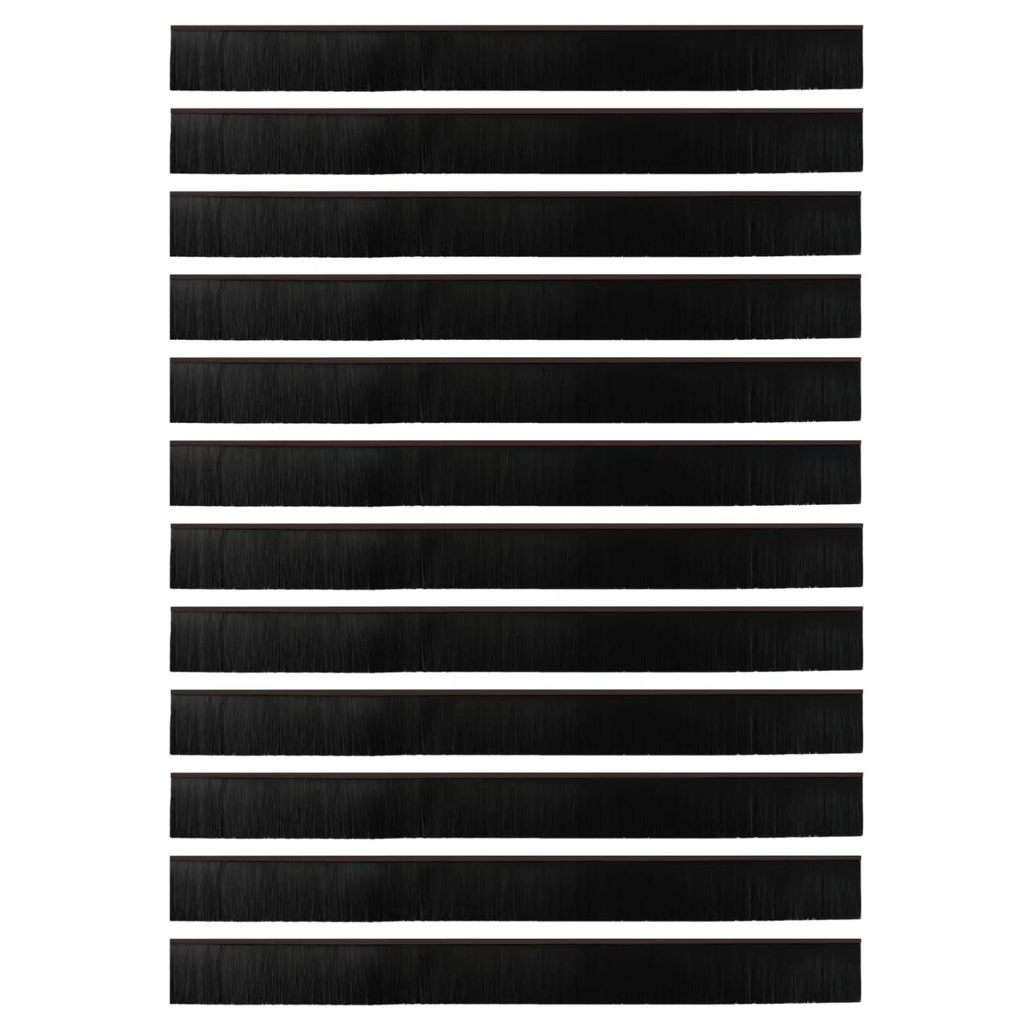vidaXL Selbstklebende Türbürstendichtungen 12 Stk Braun 100 cm 42019436