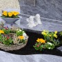 Relaxdays Grabengel 2er Set Polyresin Weiß Wetterfest 10 cm x 7 cm x 9 cm 120 g_5