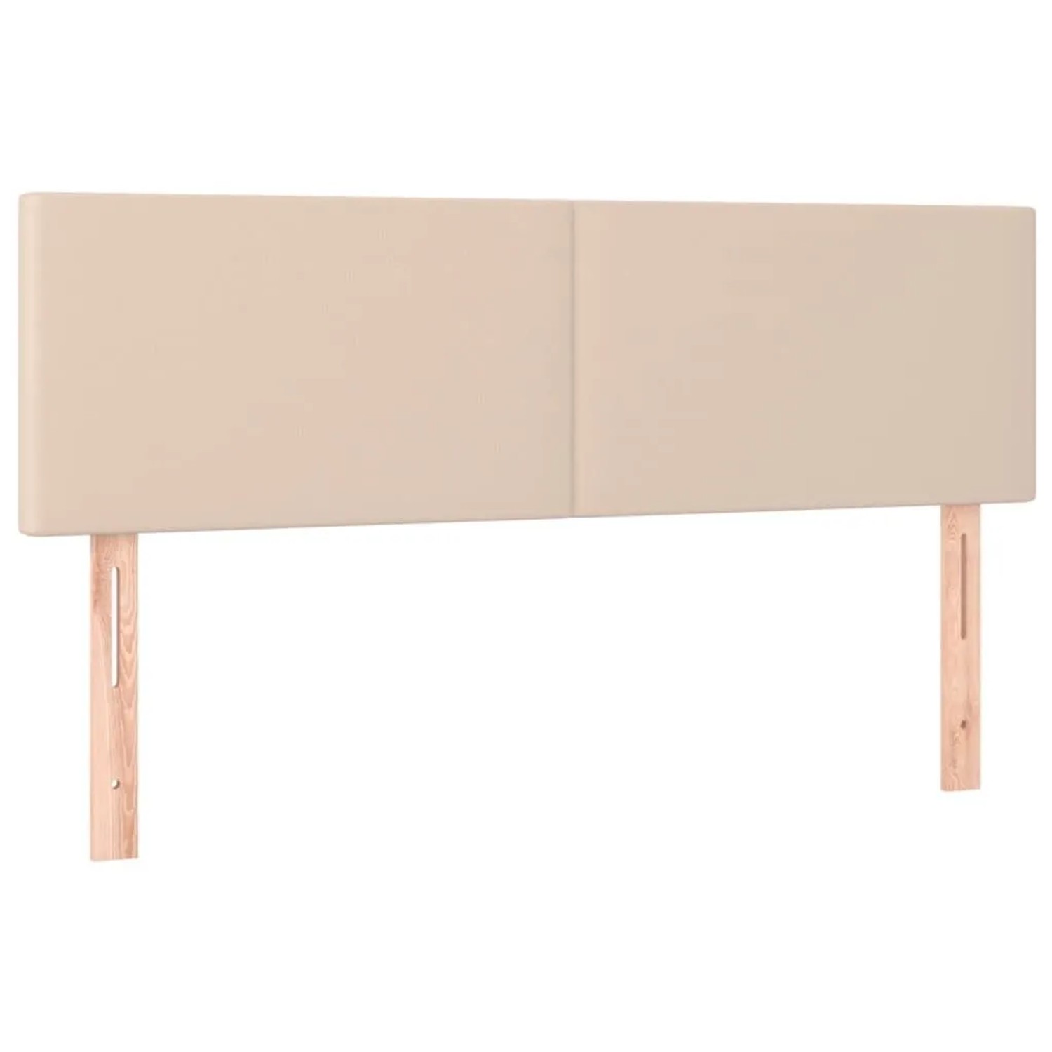 vidaXL Kopfteile 2 Stk Cappuccino-Braun 72x5x78/88 cm Kunstleder 345797