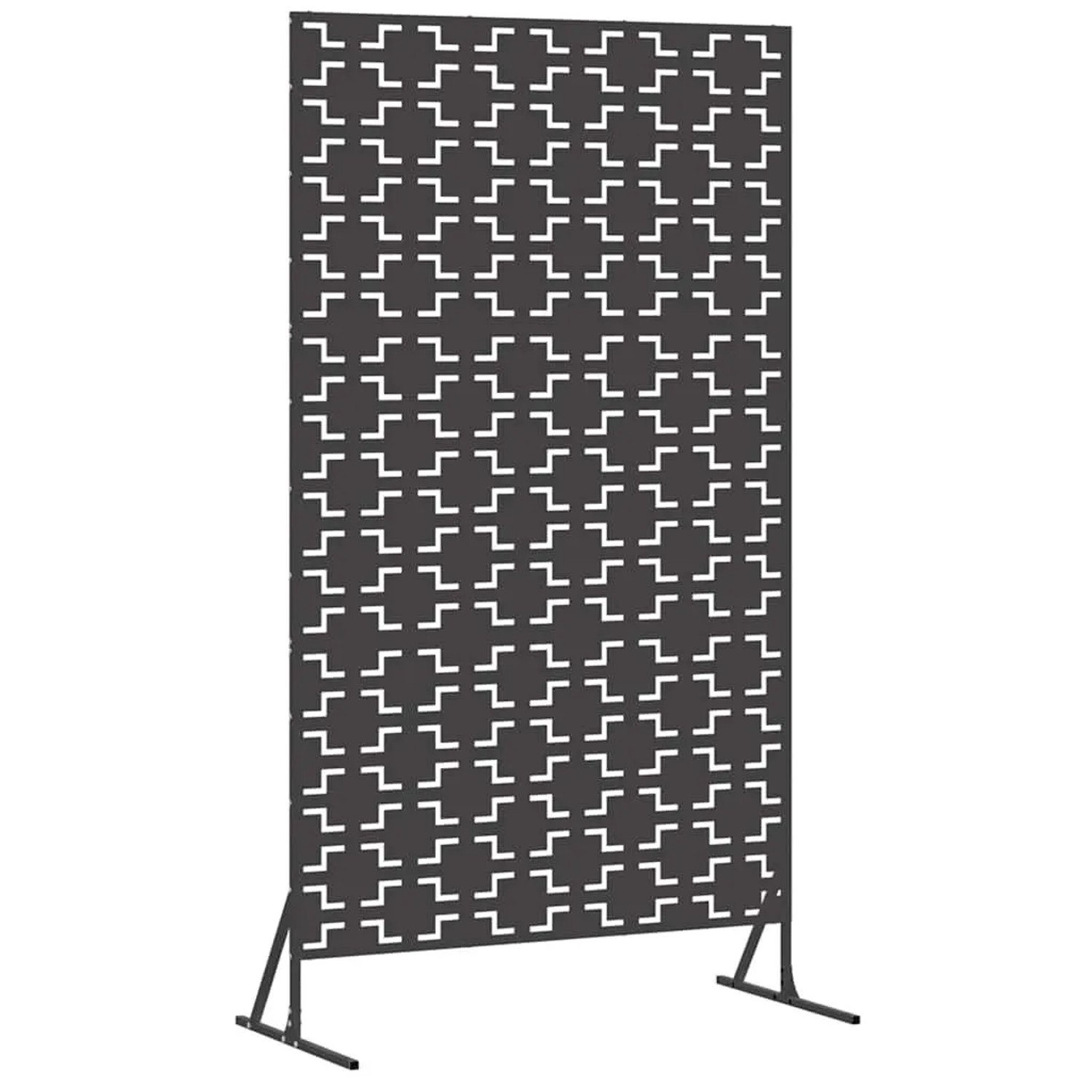 vidaXL Sichtschutz Schwarz 100 x 50 x 180 cm Stahl 868577 günstig online kaufen