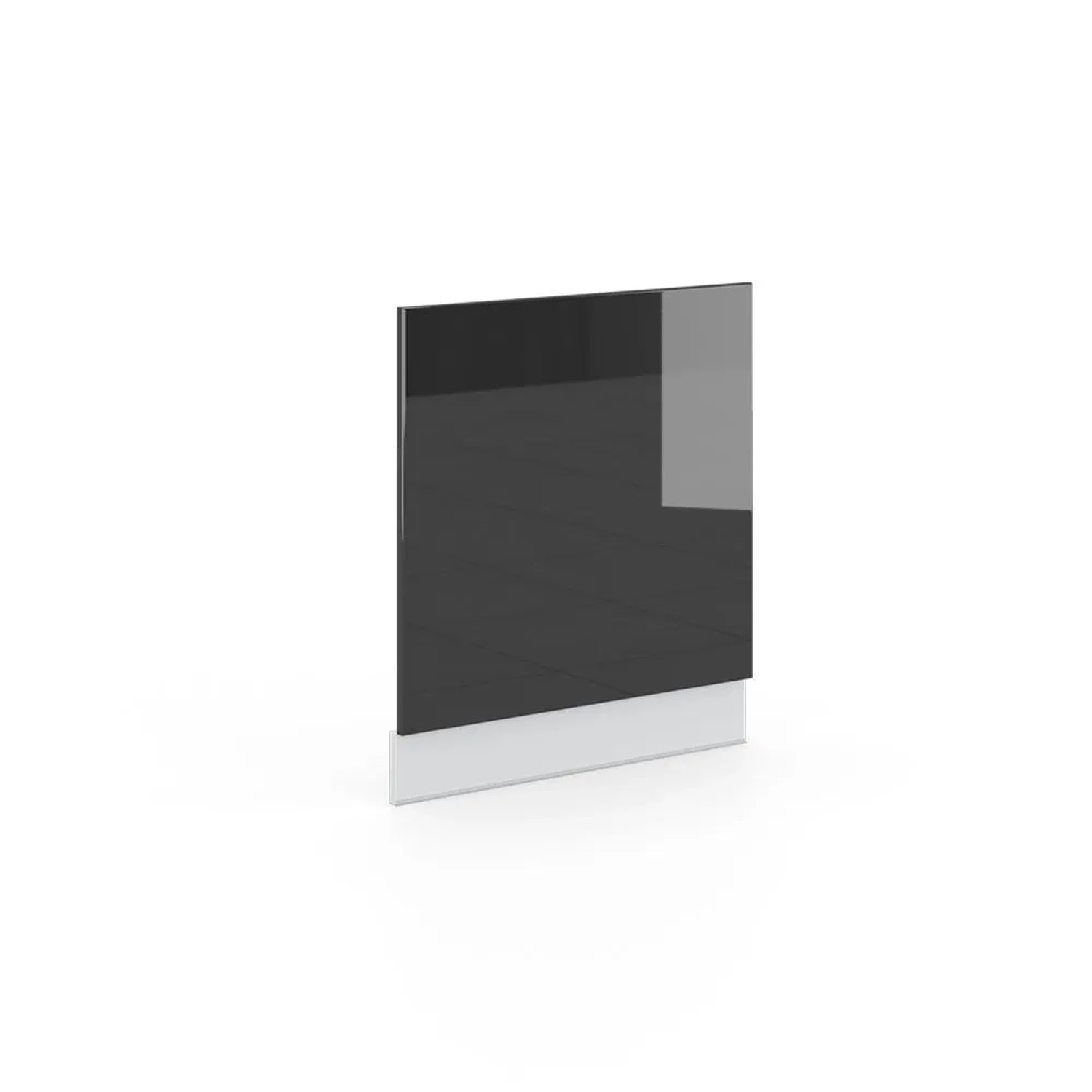 Vicco Frontblende Fame-Line Anthrazit Hochglanz Weiß 60 cm ohne Arbeitsplatte