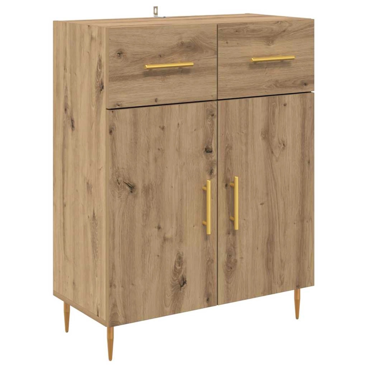 vidaXL Sideboard Artisan-Eiche 69,5 x 34 x 90 cm Holzwerkstoff 882264 günstig online kaufen