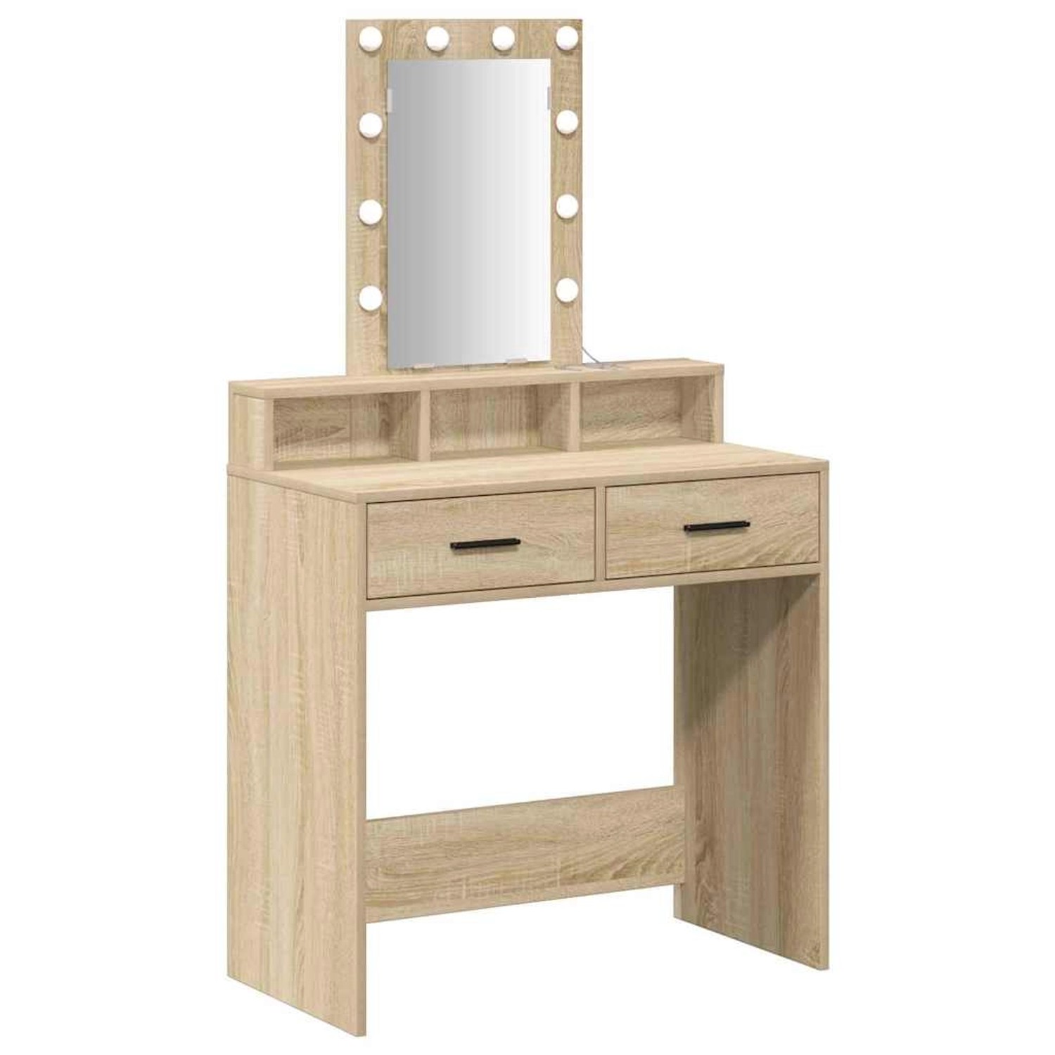 vidaXL Schminktisch mit Speicher Braun 79 x 41 x 140 cm Holzwerkstoff 86516 günstig online kaufen