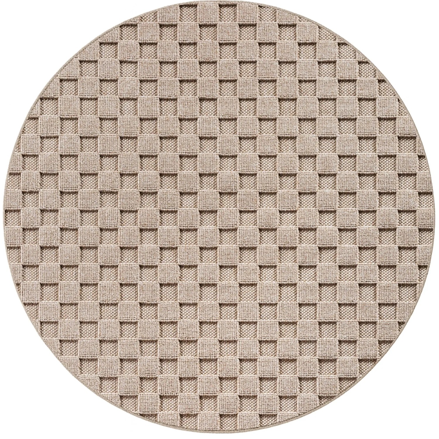 Ayyildiz Flachgewebeteppich Helix 2203 Beige Ø 80 cm