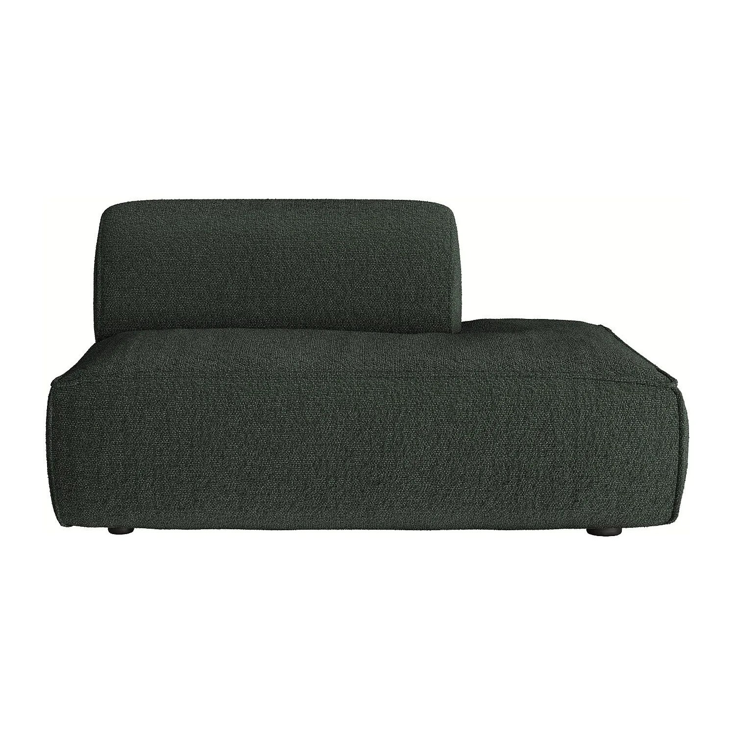 Vente-unique Recamiere Ohne Schlaffunktion Camilio Grün 130 cm