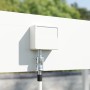 Detailaufnahme: Weiße Weide Classic Pavillon Pergola, Aluminium-Stahl Konstruktion.