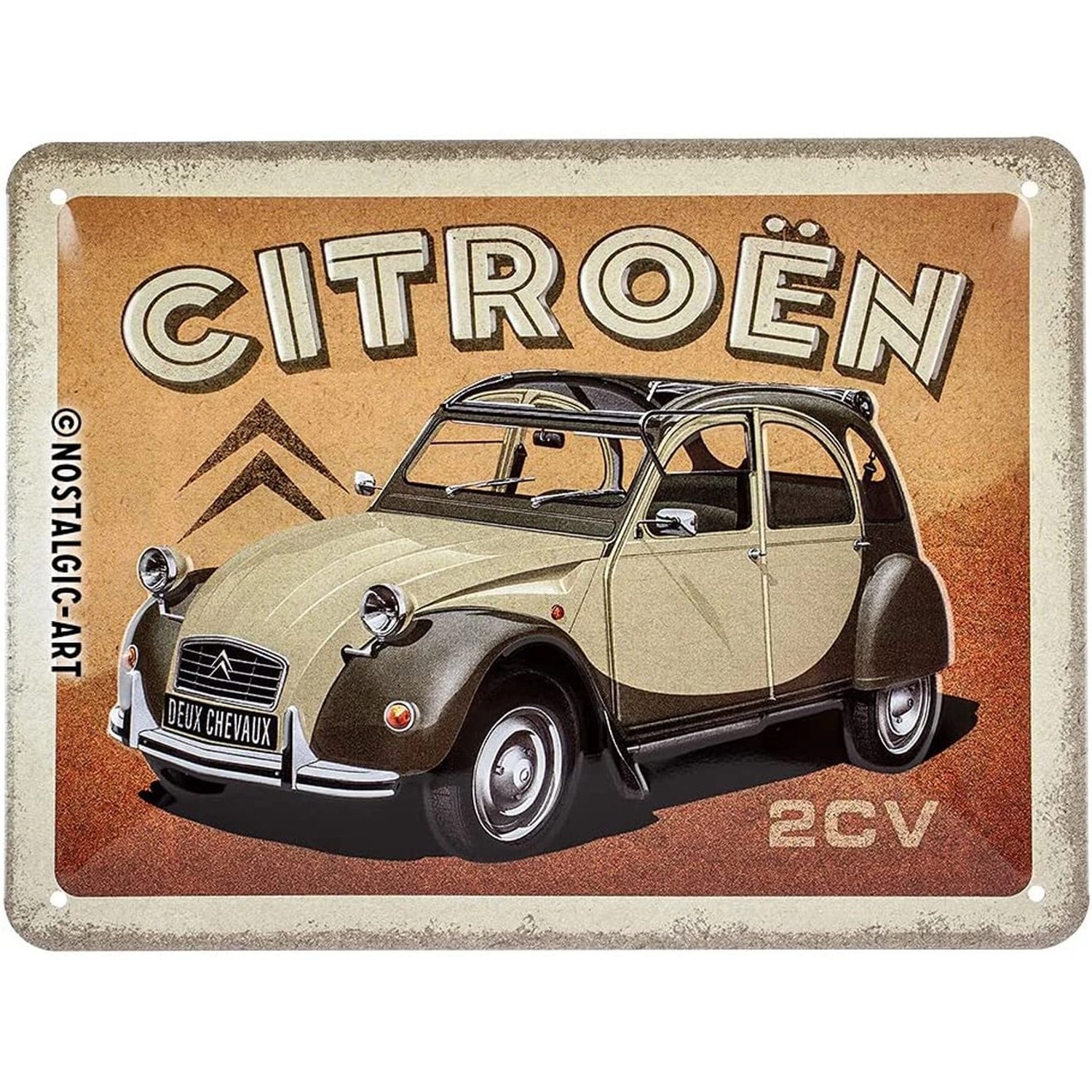 Nostalgic-Art Blechschild 15x20 cm - Citroen - Citroen 2CV günstig online kaufen