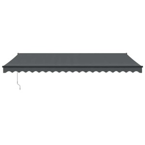 vidaXL Markise Einziehbar Anthrazit 5x3 m Stoff und Aluminium 3154465