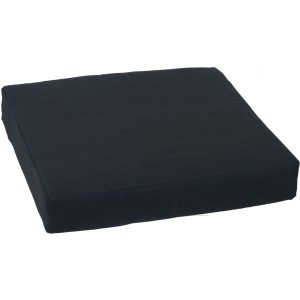 Anthrazitfarbenes Beo Lounge-Sitzkissen Premium ZIP, 70x70x8 cm, für Loungemöbel.