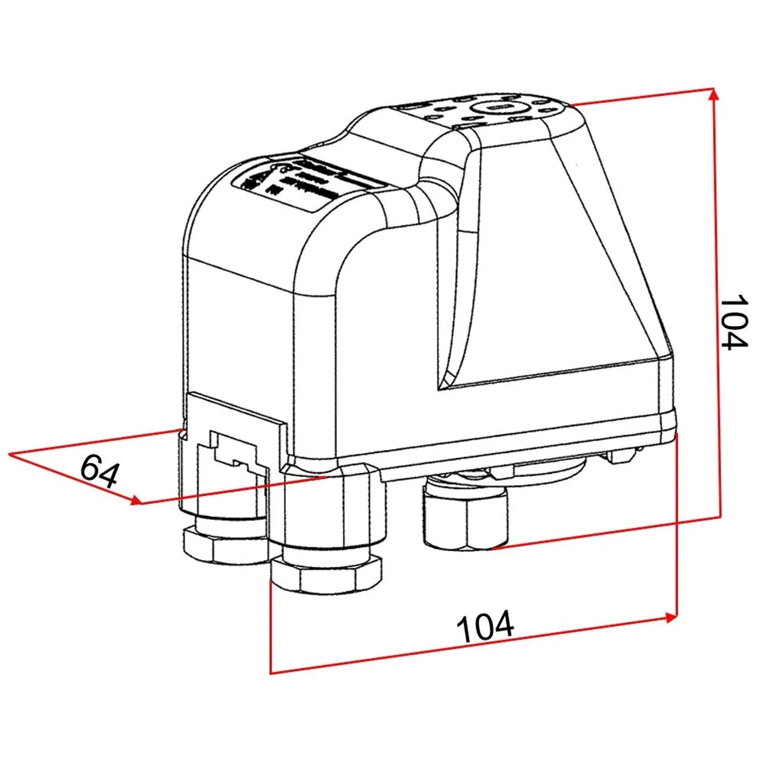 Wiltec Druckschalter Sk-9 380V 3-Phasig Druckwächter Hauswasserwerk Pumpen_5