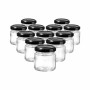 Ritzenhoff & Breker Kitchen Love Einmachgläser, 12er Set, je 100 ml, mit schwarzen Schraubdeckeln.