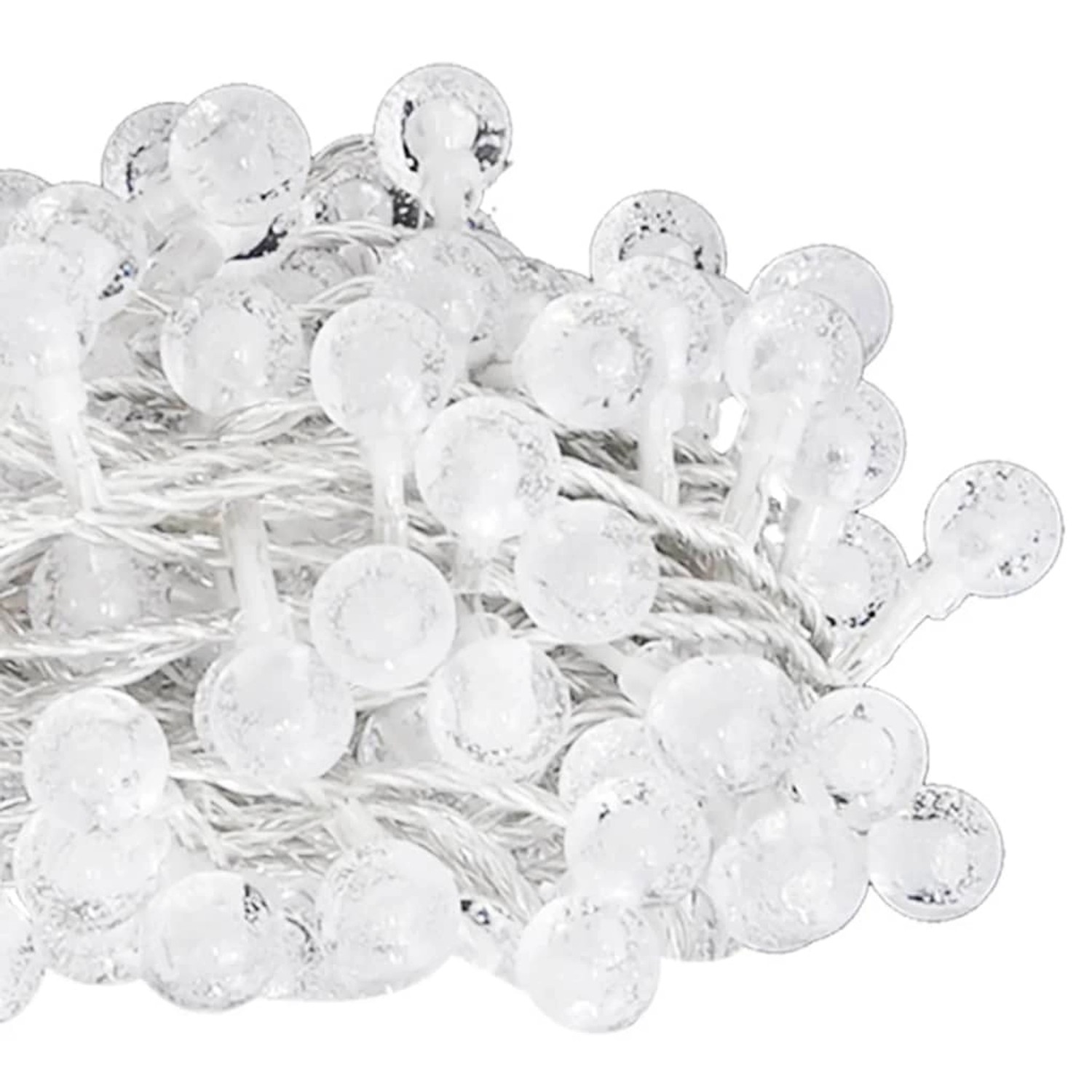 vidaXL Lichterkette Kugeln 20 m 200 LED Mehrfarbig 8 Funktionen 328813