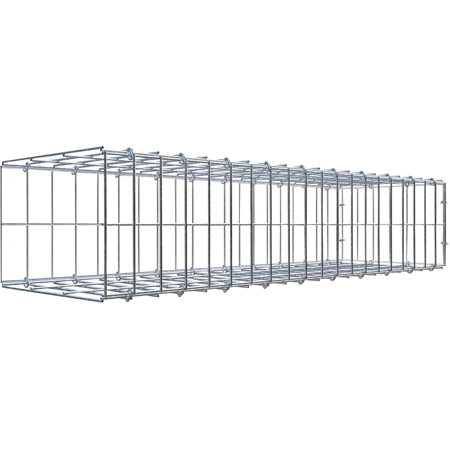 Gabiona C-Ring-Gabione-Anbaukorb Typ 2 20 x 100 x 30 cm Maschenw 5 x 10 cm