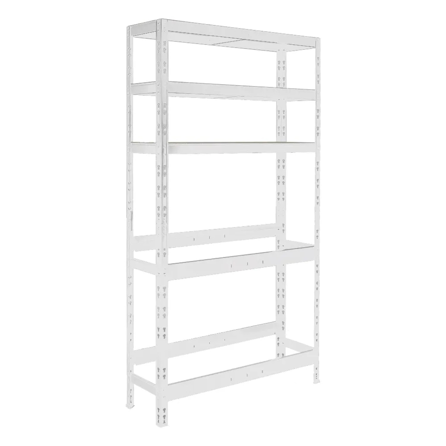 PROREGAL Getränkekistenregal Bodensee HxBxT 180 x 100 x 30 cm 6 Kisten und 3 Boards Weiss_5